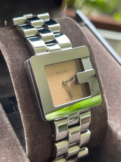 GUCCI 3600J G Face 28 mm Swiss Women’s Watch Brown Dial  รูปที่ 4