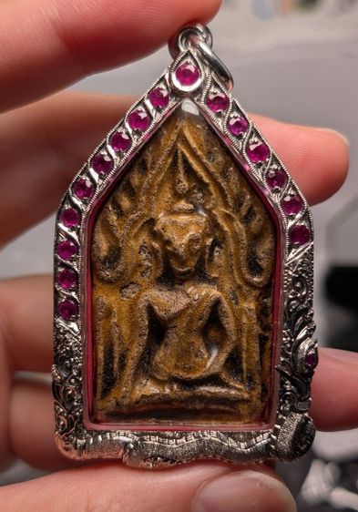 พระขุนแผนเคลือบกรุวัดใหญ่ชัยมงคล พิมพ์ฐานเตี้ย  รูปที่ 6