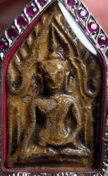 พระขุนแผนเคลือบกรุวัดใหญ่ชัยมงคล พิมพ์ฐานเตี้ย 