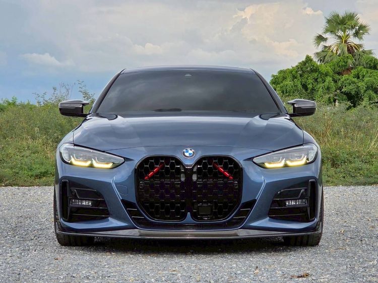 BMW Series 4 2021 430i Sedan เบนซิน ไม่ติดแก๊ส เกียร์อัตโนมัติ น้ำเงิน รูปที่ 2