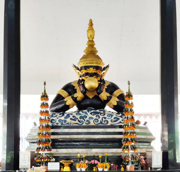 พระราหู วัดศีรษะทอง อ.นครชัยศรี จ.นครปฐม รุ่น สุริยุปราคา จันทรุปราคา  รูปที่ 2