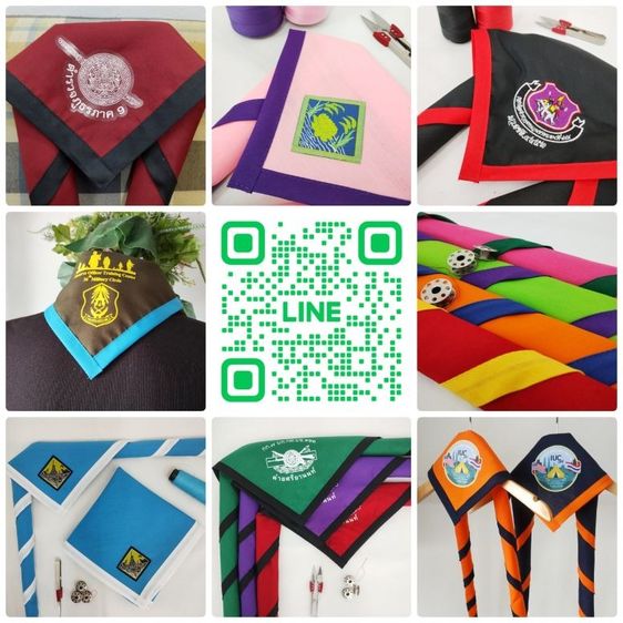 รับผลิตผ้าผูกคอลูกเสือ ผ้าพันคอแบ่งกลุ่ม ผ้าคาดหัว ปลอกแขน หมวกกีฬาสี จัดกิจกรรม