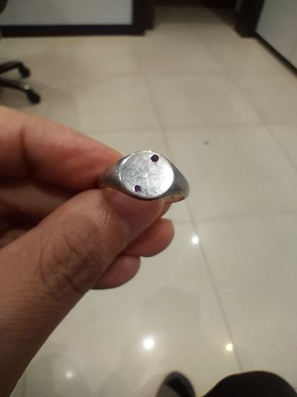 แหวนเงินแท้ฝังทับทิม รูปที่ 8