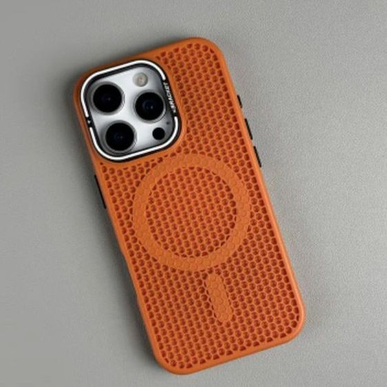 เคสมือถือ iPhone 15, 15 pro, 16, 16 pro พร้อมรองรับ Wireless Charge รุ่น Modern Honey Comb by B'Choices TH