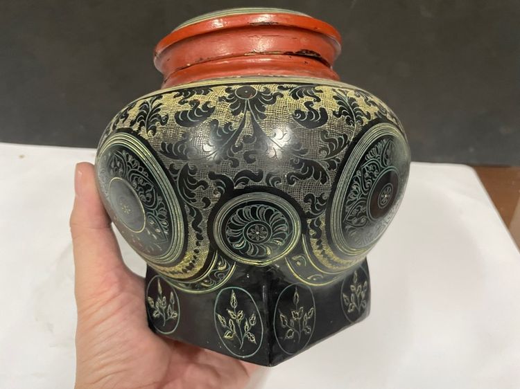 แลคเกอร์แวร์ ศิลปะพม่า สวยสมบูรณ์ รูปที่ 8