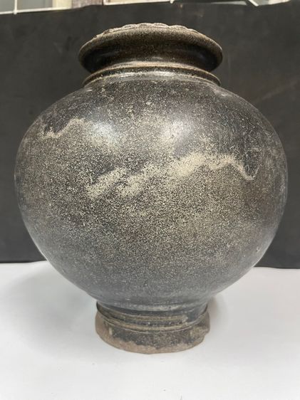 ไหเขมร พนมดงเร็ก เคลือบดำ  รูปที่ 3