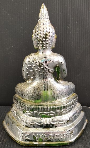 พระแก้วมรกต กาหลั่ยเงิน 3 นิ้ว รูปที่ 4