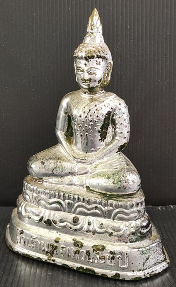 พระแก้วมรกต กาหลั่ยเงิน 3 นิ้ว รูปที่ 3