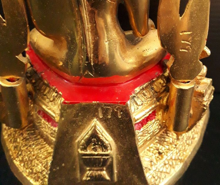 พระพุทธชินราช กาหลัยทอง 3 นิ้ว รูปที่ 6