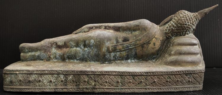 หลวงพ่อพระนอนจักรสีห์ สิงห์บุรี ยาว 10.5 นิ้ว เก่า รูปที่ 3