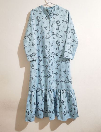 เดรสสไตล์ญี่ปุ่น สีฟ้า รูปที่ 2