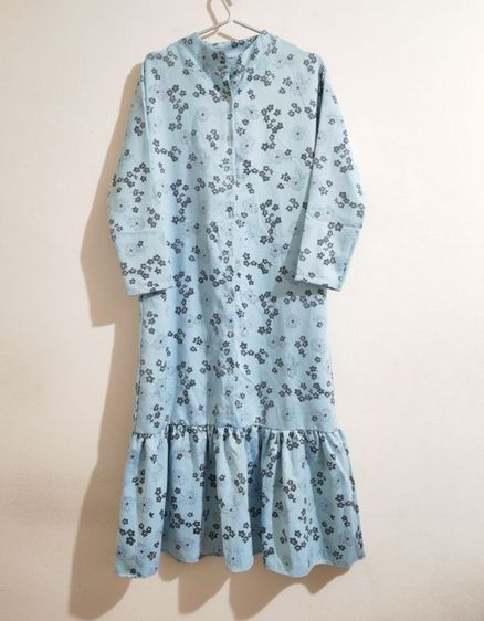 เดรสสไตล์ญี่ปุ่น สีฟ้า รูปที่ 3