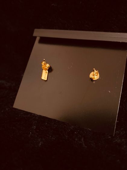 ต่างหู COACH แท้ 💯 รุ่น Open Circle Halo Stud Earrings รูปที่ 8