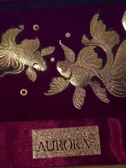 ทองคำแท้ออโรร่า 99.99เปอร์เซ็น..สิ่งมงคลปลาทองแท้ในกรอบจากออโรร่าสภาพเยี่ยม รูปที่ 10