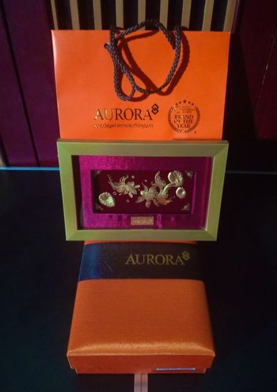 ทองคำแท้ออโรร่า 99.99เปอร์เซ็น..สิ่งมงคลปลาทองแท้ในกรอบจากออโรร่าสภาพเยี่ยม รูปที่ 7