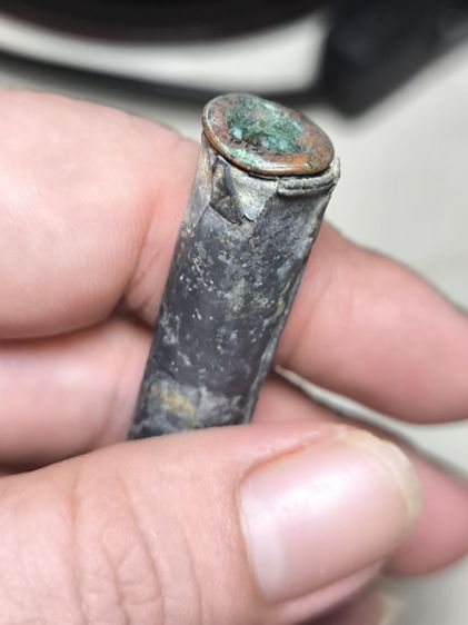 ตะกรุดคู่ชีวิตหลวงพ่อเตียง วัดเขารูปช้าง เนื้อตะกั่ว