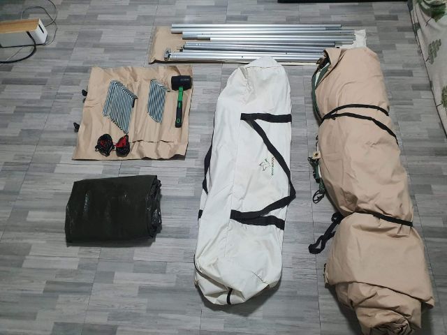 ขายด่วน เต็นท์ White Duck Olive 10x10 ft. กางครั้งเดียว แถม Ground Sheet รูปที่ 2
