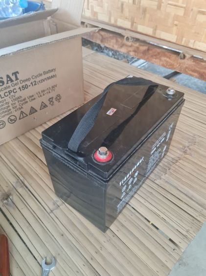 แบตเตอรี่โซล่าเซลล์ 12 v. 100 แอมป์ ใช้งานได้ปกติ สนใจติดต่อ 083-247-9191 รูปที่ 2