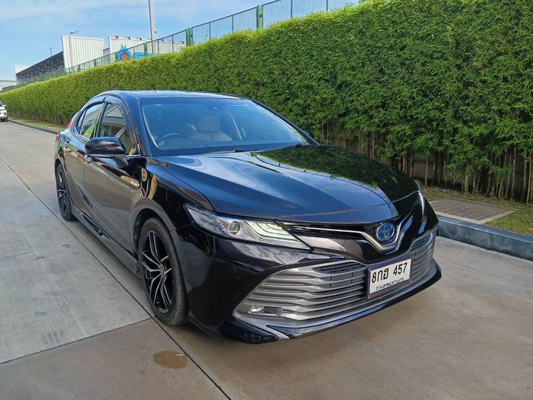Toyota Camry 2019 2.5 HEV Premium Sedan ไฮบริด ไม่ติดแก๊ส เกียร์อัตโนมัติ ดำ รูปที่ 3
