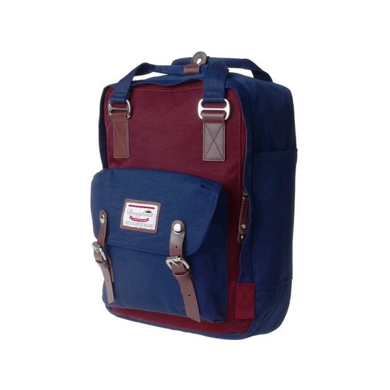 กระเป๋าเป้สะพายหลังแท้ DOUGHNUT รุ่น MACAROON สี Wine x Navy  รูปที่ 2