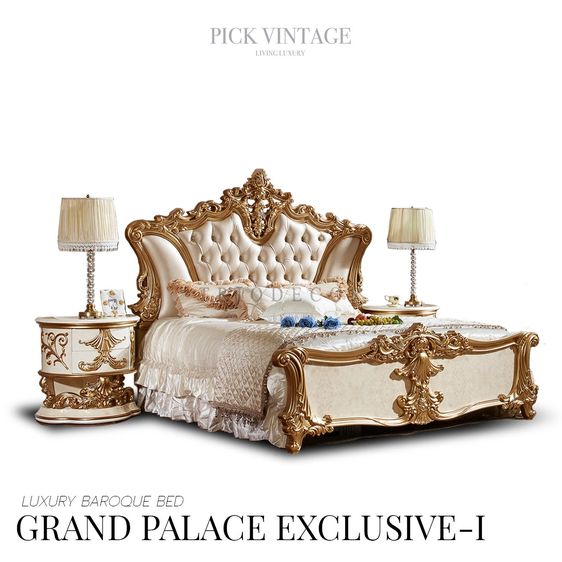 GRAND PALACE EXCLUSIVE-I LUXURY BAROQUE BED เตียงนอนหลุยส์ PREMIUM SERIES ขนาด6ฟุต รุ่น แกรนด์พาเลซ เอ็กคลูซีฟ 1