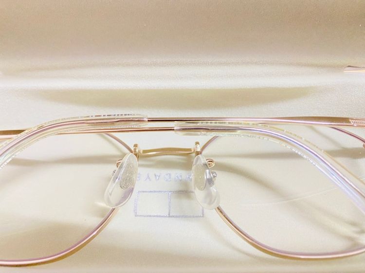 แว่นตากรอบสีทอง OWNDAYS ป้องกันรังสี UV420 เลนส์ใส ออกแดดไม่เปลี่ยนสี รูปที่ 2