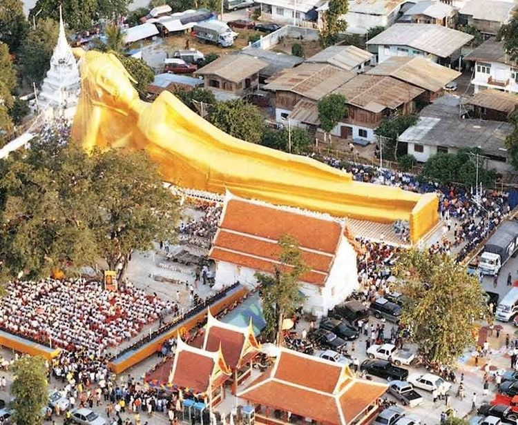 หลวงพ่อโต (พระพุทธไสยาสน์) วัดสะตือ อยุธยา รูปที่ 2