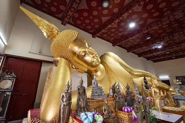 พระร่วงโรจนฤทธิ์ ปางไสยาสน์  วัดพระปฐมเจดีย์ องค์ใหญ่ รูปที่ 2
