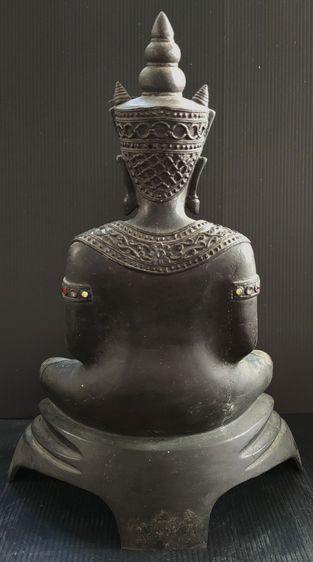 พระทรงเครื่อง ปางสมาธิ  7 นิ้ว  ศิลป์สวย  รูปที่ 4