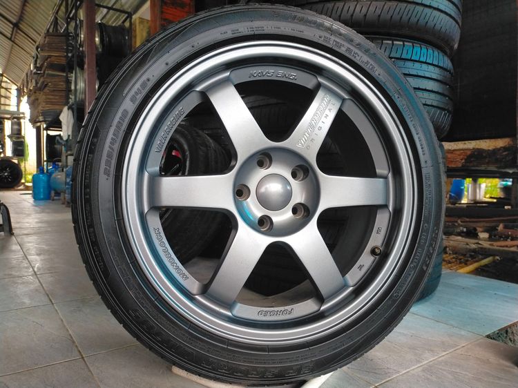 18" แม็กขอบ 18 พร้อมยางดันลอป 235 45 18 ปี24 ยางสวยทุกเส้นใส่ accord HRV  chr camry innova อื่นๆ 5 รู 114