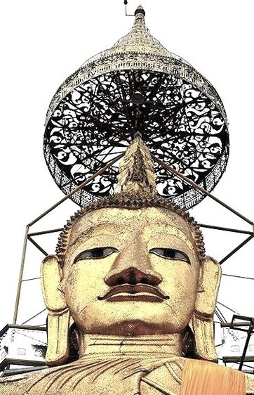 พระศรีอริยเมตไตรย์ (หลวงพ่อโต) วัดอินทรวิหาร กาหลั่ยทอง รุ่นเก่า  รูปที่ 2