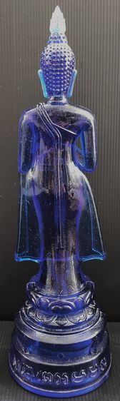 พระแก้ว ปางรำพึง 25 พุทธศตวรรษ สีน้ำเงิน สีตรงวัน หายาก รูปที่ 4