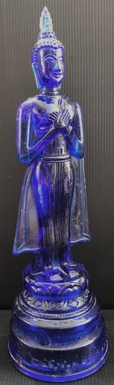 พระแก้ว ปางรำพึง 25 พุทธศตวรรษ สีน้ำเงิน สีตรงวัน หายาก รูปที่ 2