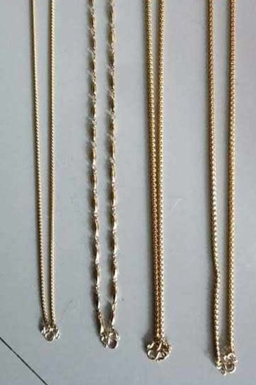 สร้อย อิตาลี่ สีทอง 4 ลาย  เก่าเก็บเดิมๆ รุ่นเก่า ขายตามสภาพ  พร้อมส่ง น่าสะสมครับ เหมาๆทั้งหมด รูปที่ 2