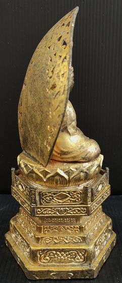 พระอมิตภพุทธเจ้า (พระยูไล อานีท้อฮุก 阿彌陀佛) โลหะเคลือบทอง  รูปที่ 5