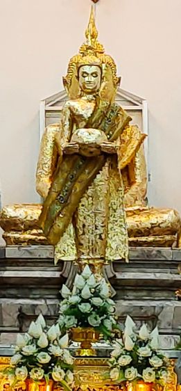 หลวงพ่อบ้านแหลม วัดเพชรสมุทรวรวิหาร   กาหลั่ยทอง สูง 19 นิ้ว รูปที่ 2