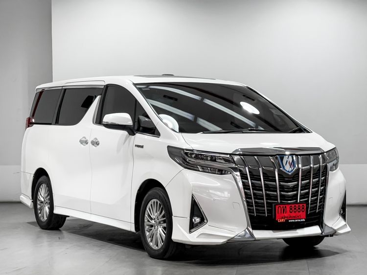 Toyota Alphard 2018 2.5 HV 4WD Utility-car ไฮบริด ไม่ติดแก๊ส เกียร์อัตโนมัติ ขาว รูปที่ 3