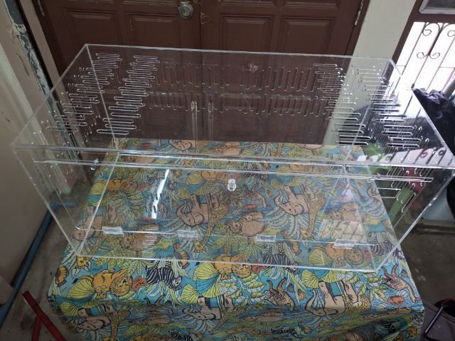 กรงอะคริลิค ขนาด 80x40x40 ซม สำหรับเม่นแคระและสัตว์ Exotic  รูปที่ 6