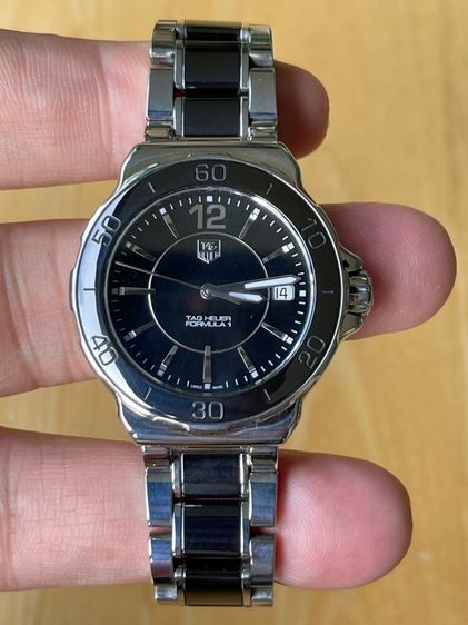 TAG HEUER Formula 1 Ceramic Steel Black Dial Ladies Quartz 35 mm Watch WAH1210 Swiss Movement  รูปที่ 12