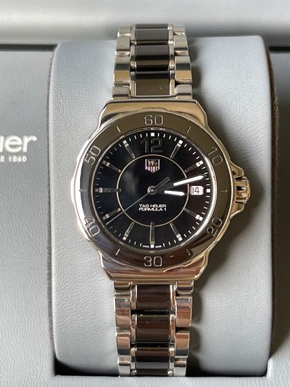 TAG HEUER Formula 1 Ceramic Steel Black Dial Ladies Quartz 35 mm Watch WAH1210 Swiss Movement  รูปที่ 6