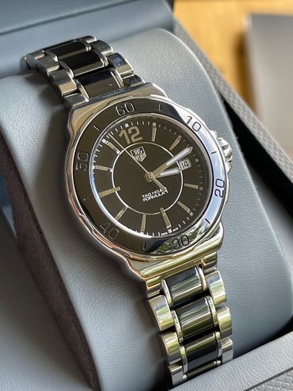 TAG HEUER Formula 1 Ceramic Steel Black Dial Ladies Quartz 35 mm Watch WAH1210 Swiss Movement  รูปที่ 7