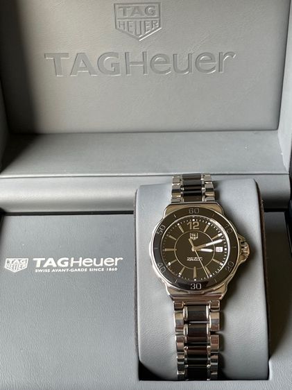 TAG HEUER Formula 1 Ceramic Steel Black Dial Ladies Quartz 35 mm Watch WAH1210 Swiss Movement  รูปที่ 5