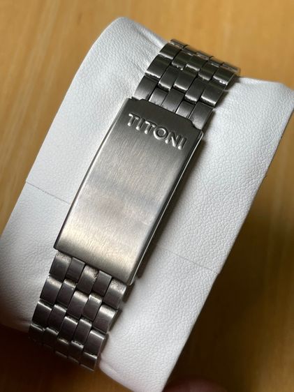 TITONI AIRMASTER 25J ROTOMATIC SILVER DIAL DATE SWISS WATCH VINTAGE MEN รูปที่ 6