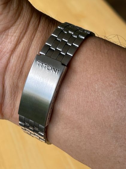 TITONI AIRMASTER 25J ROTOMATIC SILVER DIAL DATE SWISS WATCH VINTAGE MEN รูปที่ 17