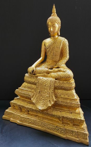 พระพุทธโลกนาถสิริคุณ  ส ก ปิดทอง  5 นิ้ว ปี 2535 รูปที่ 3