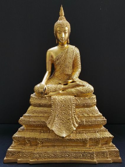 พระพุทธโลกนาถสิริคุณ  ส ก ปิดทอง  5 นิ้ว ปี 2535