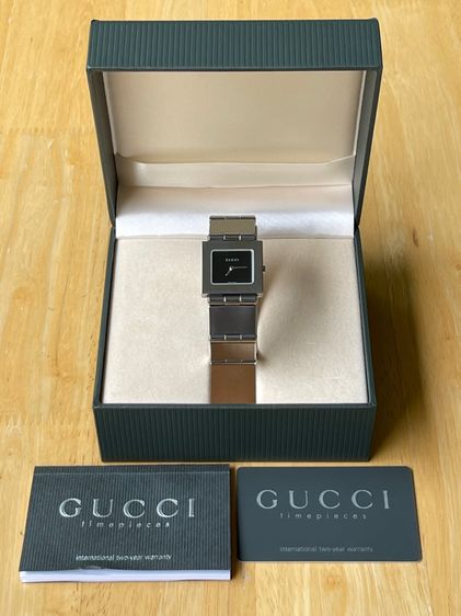 GUCCI Watches 600L Stainless Steel Black Dial Quartz Women  รูปที่ 2