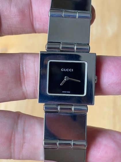 GUCCI Watches 600L Stainless Steel Black Dial Quartz Women  รูปที่ 8