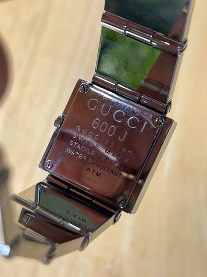 GUCCI Watches 600L Stainless Steel Black Dial Quartz Women  รูปที่ 13