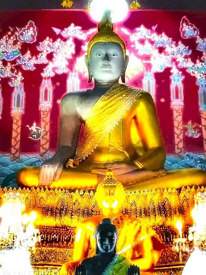 พระพุทธชัยมงคล  วัดใหญ่ชัยมงคล  ปิดทอง  รูปที่ 2